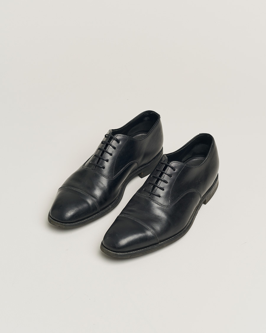 Herr | Loake 1880 Aldwych Single Dainite Oxford Black Calf | Pre-owned | Loake 1880 Aldwych Single Dainite Oxford Black Calf