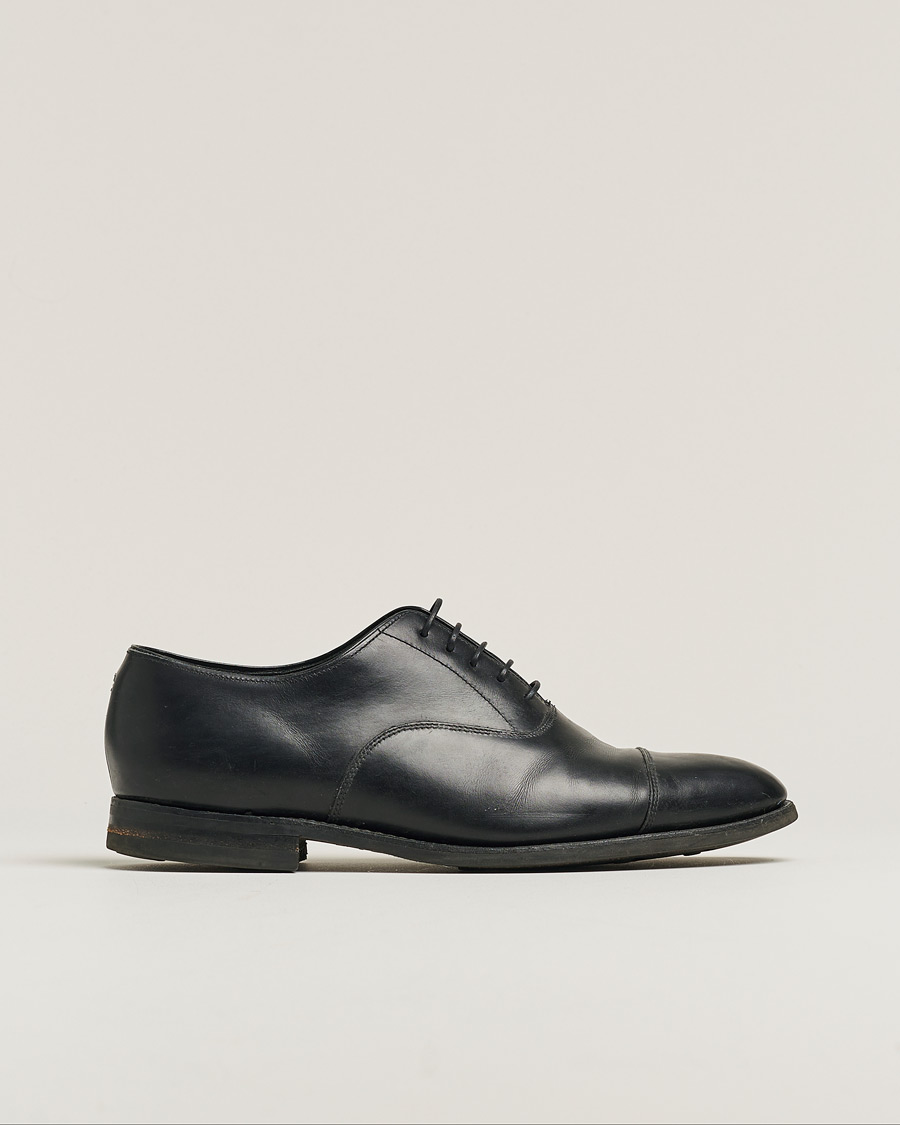 Herr | Loake 1880 Aldwych Single Dainite Oxford Black Calf | Pre-owned | Loake 1880 Aldwych Single Dainite Oxford Black Calf