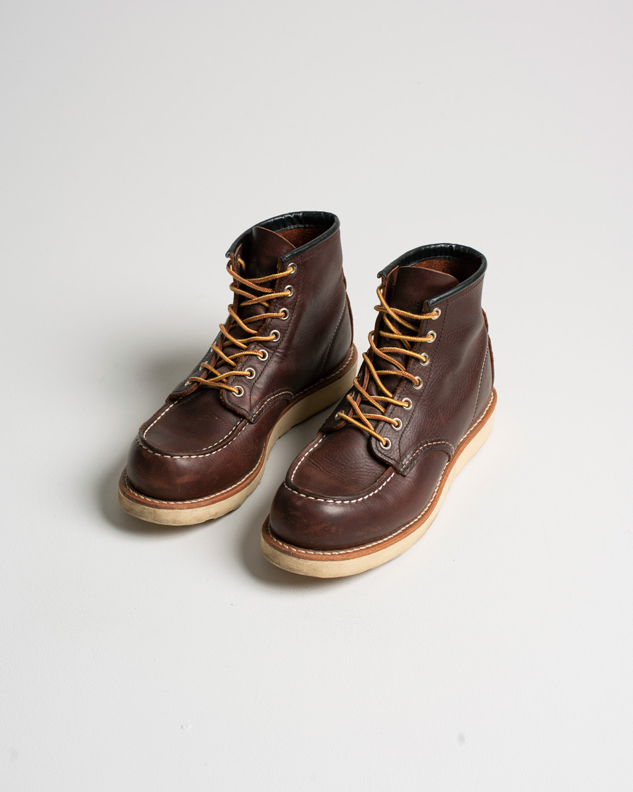 Herr | Red Wing Shoes Moc Toe Boot Briar Oil Slick Leather | Pre-owned | Red Wing Shoes Moc Toe Boot Briar Oil Slick Leather