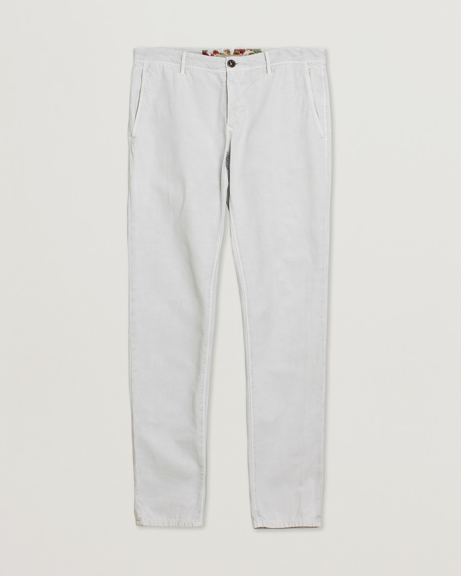 Herr | Pre-owned Byxor | Pre-owned | Incotex Slim Fit Stretch Slacks Light Grey W35
