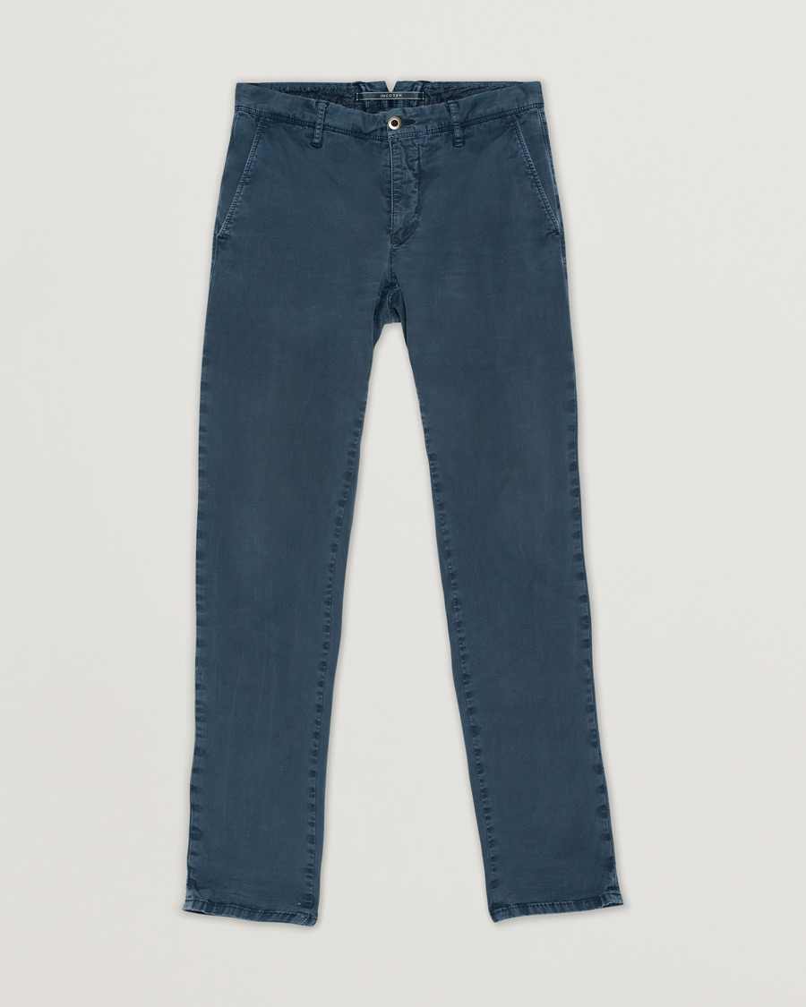 Herr | Incotex Slim Fit Stretch Slacks Navy | Pre-owned | Incotex Slim Fit Stretch Slacks Navy