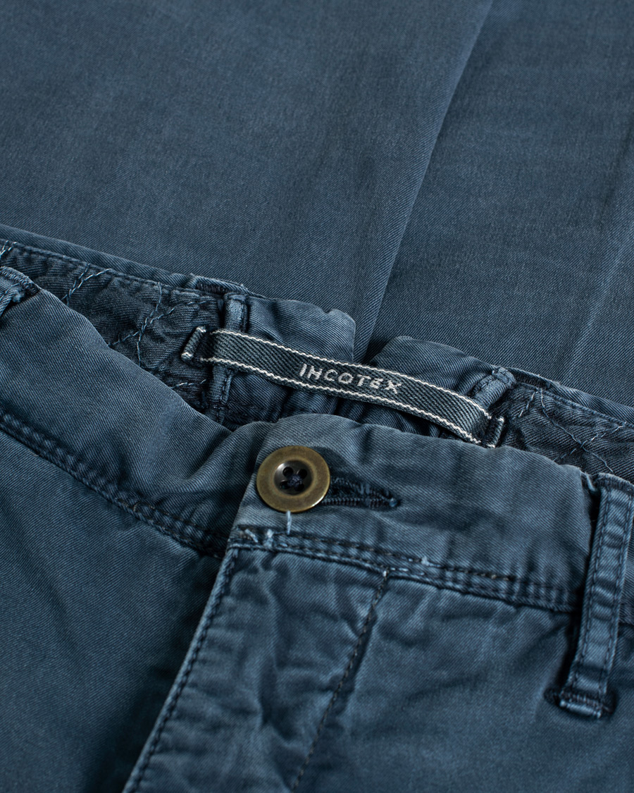 Herr | Incotex Slim Fit Stretch Slacks Navy | Pre-owned | Incotex Slim Fit Stretch Slacks Navy