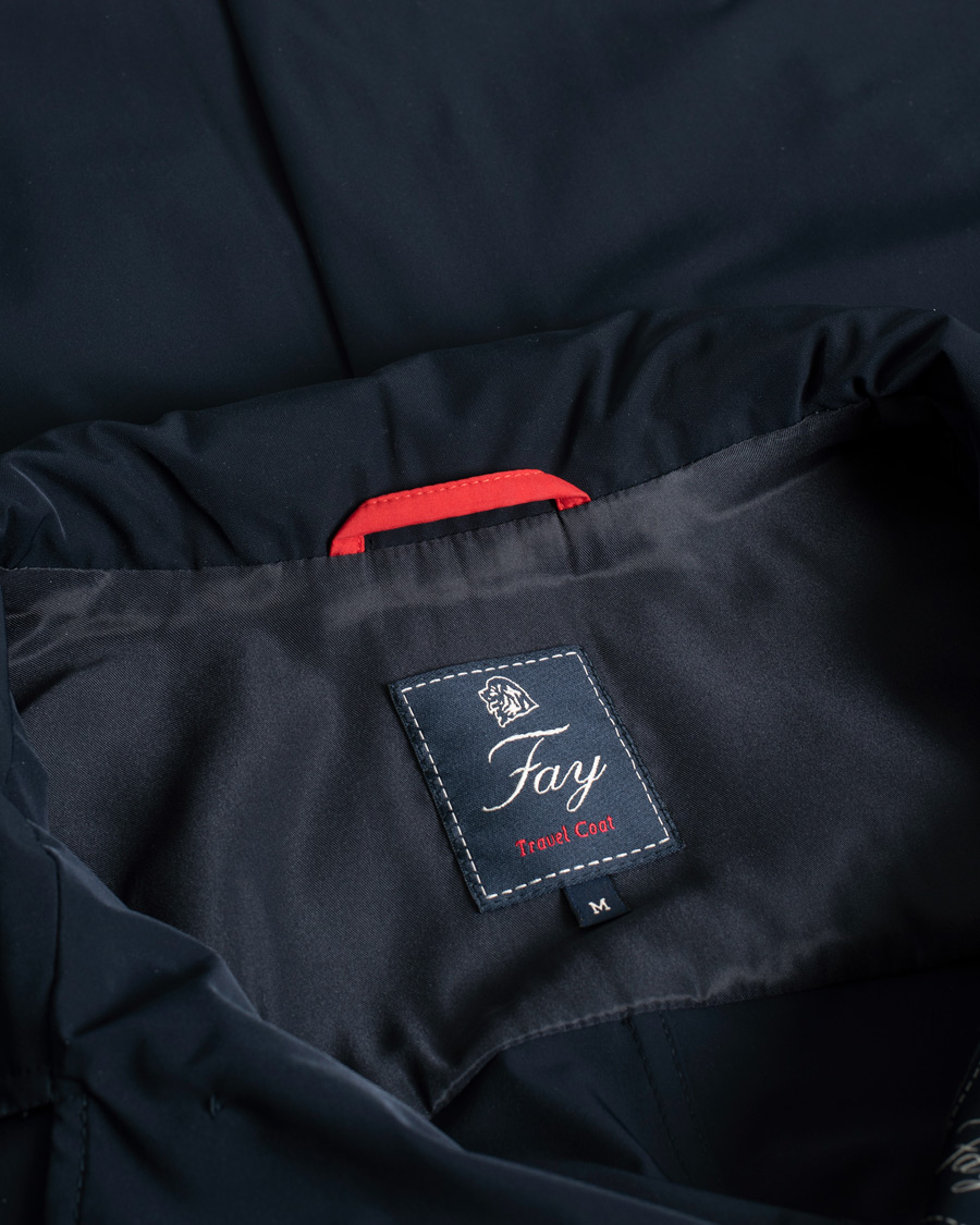 Herr | Fay JFK Travel Raincoat Navy | Pre-owned | Fay JFK Travel Raincoat Navy