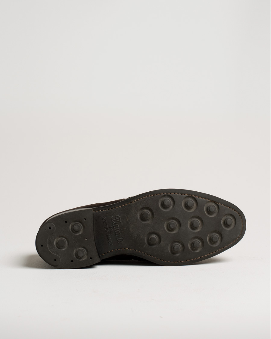 Herr | Care of Carl Pre-owned | Pre-owned | Loake 1880 MTO Temple Dainite Loafer Dark Brown Suede