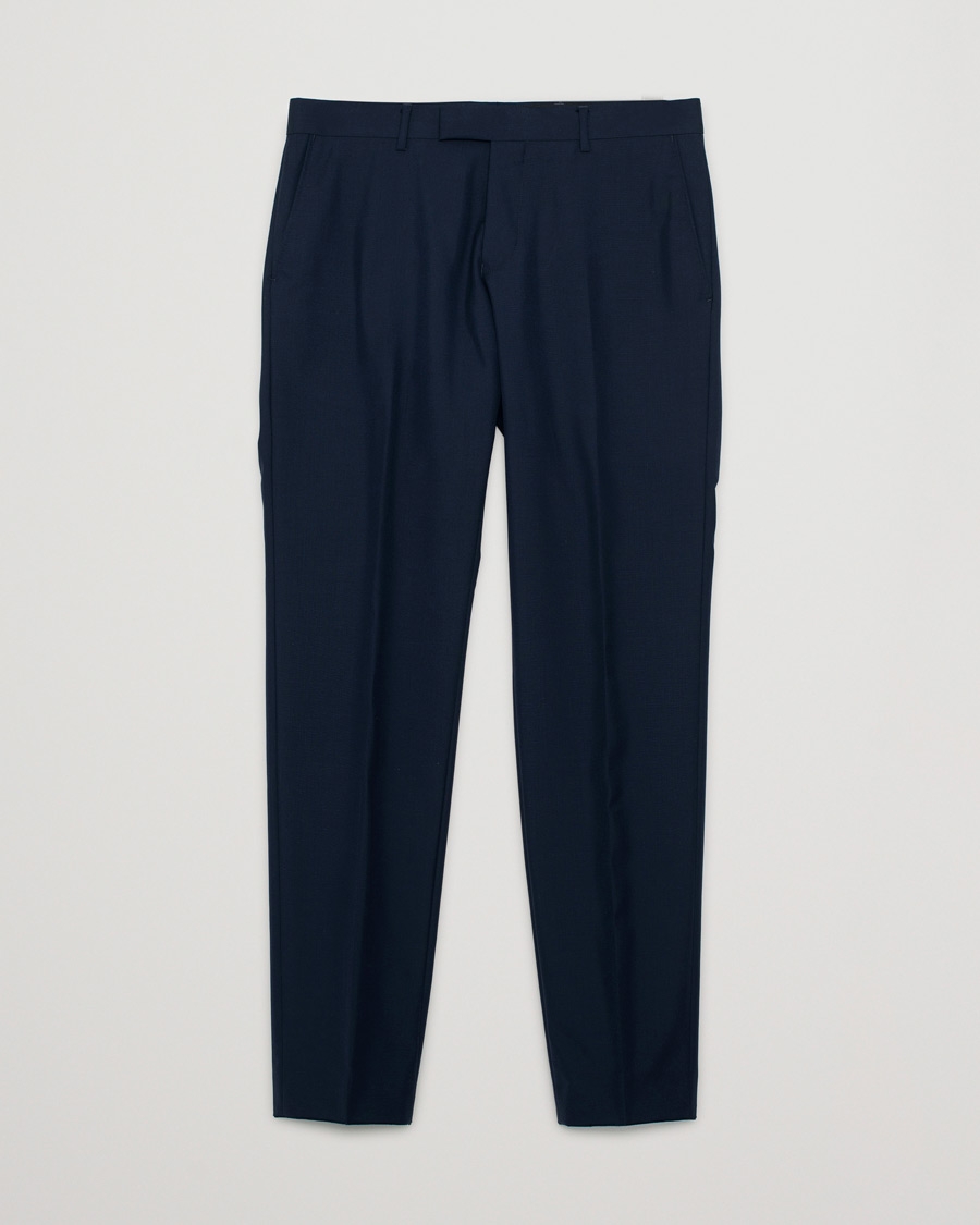Herr | Pre-owned Byxor | Pre-owned | Oscar Jacobson Damien Wool Barberis Super 120 Trousers Blue