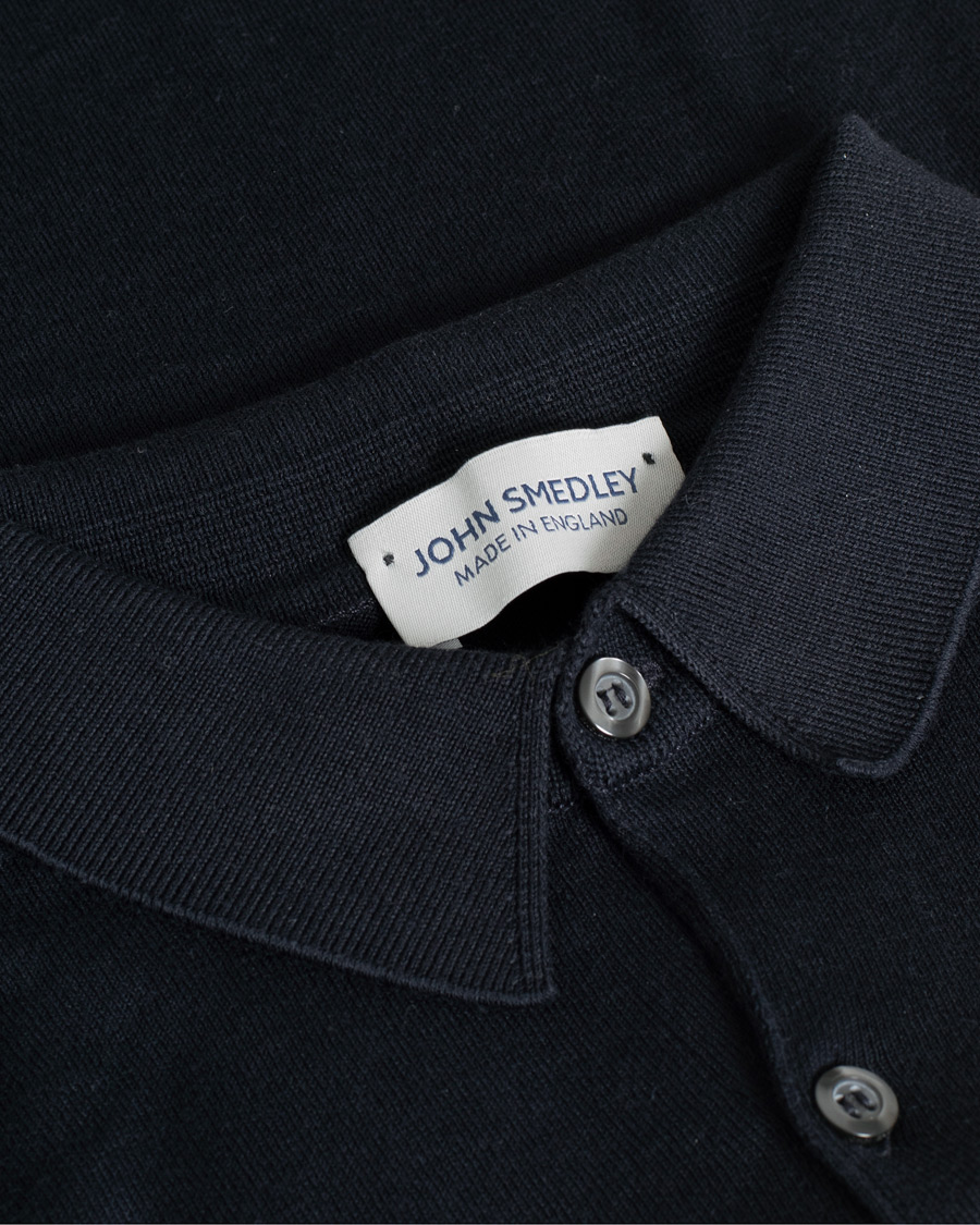 Herr | John Smedley Adrian Slim Fit Sea Island Polo Navy | Pre-owned | John Smedley Adrian Slim Fit Sea Island Polo Navy
