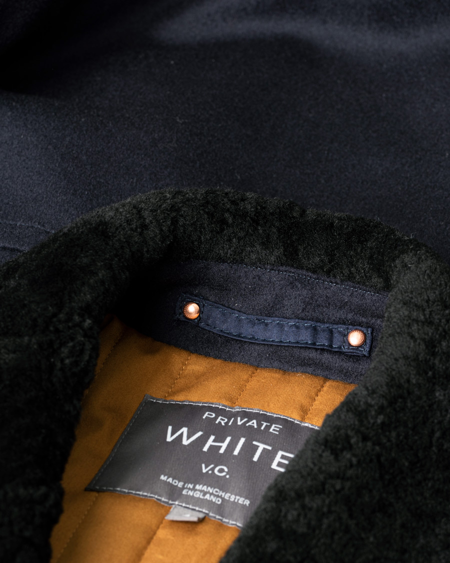Herr | Private White V.C. Wool Flight Jacket Navy 4 - M | Pre-owned | Private White V.C. Wool Flight Jacket Navy 4 - M