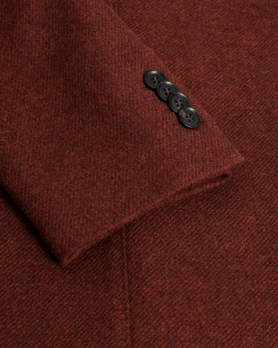 Herr | Kavajer | Pre-owned | Oscar Jacobson Edgar Flannel Blazer Rust 48