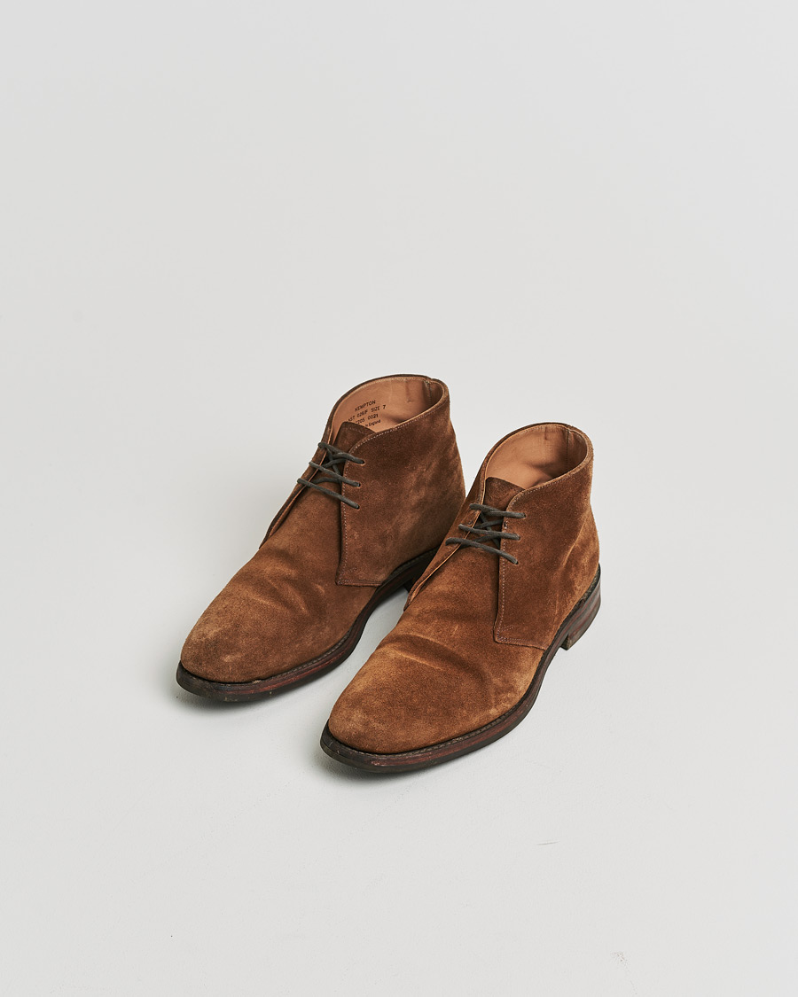 Herr | Pre-owned Randsydda skor | Pre-owned | Loake 1880 Kempton Chukka Boot Brown Suede UK7 - EU41