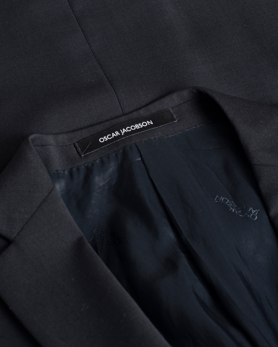 Herr | Pre-owned Kavajer | Pre-owned | Oscar Jacobson Floyd Wool Stretch Blazer Navy 44
