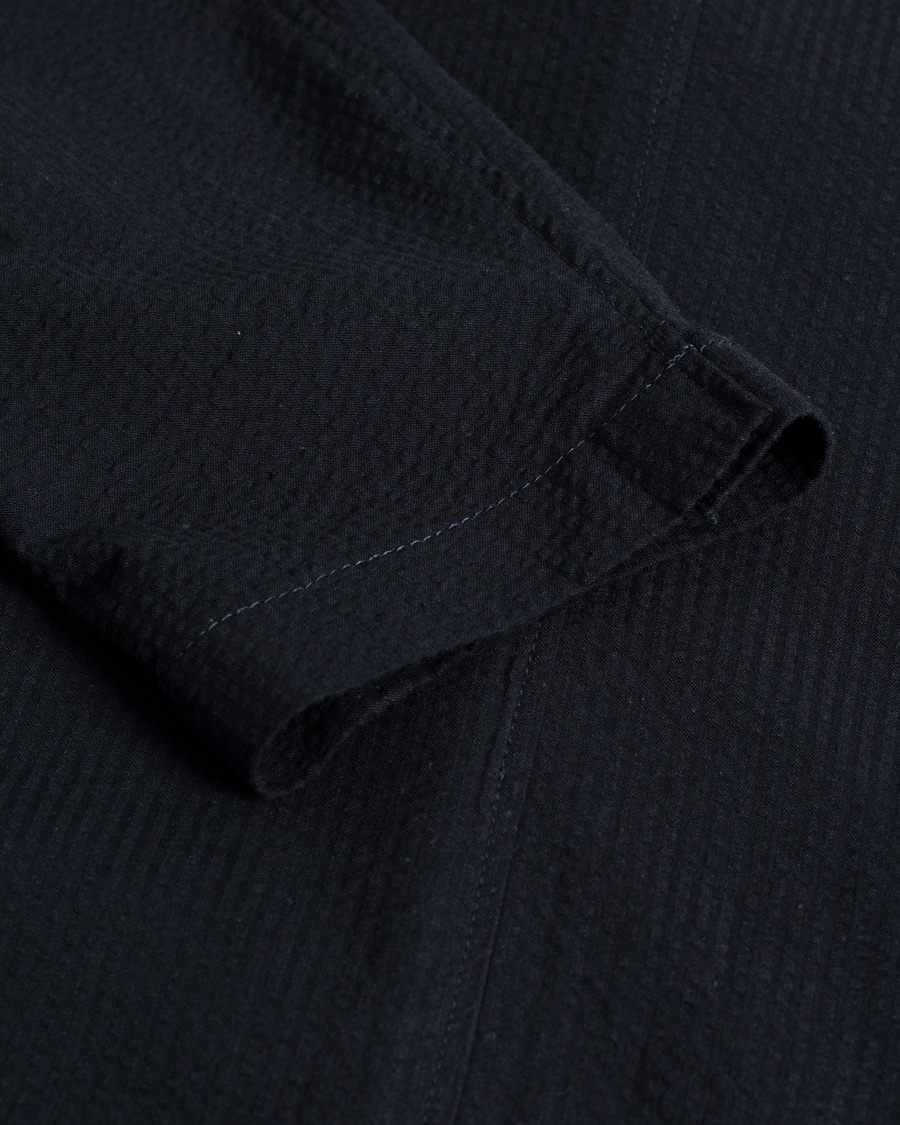 Herr | Lardini Unlined Seersucker Patch Pocket Shirt Blazer Navy | Pre-owned | Lardini Unlined Seersucker Patch Pocket Shirt Blazer Navy