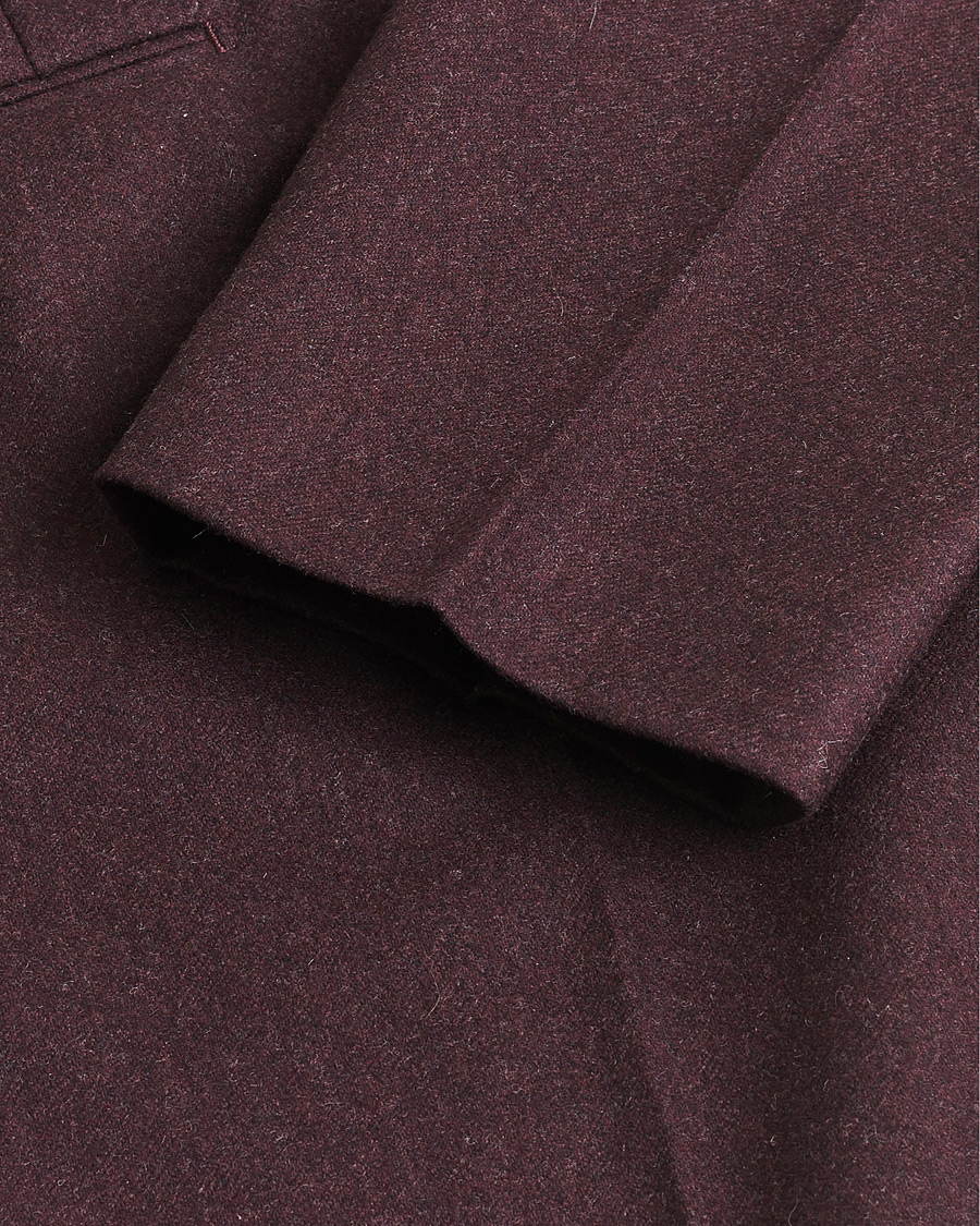 Herr | Pre-owned Byxor | Pre-owned | Incotex Slim Fit Super 100's Wool Flannel Trousers Burgundy 48