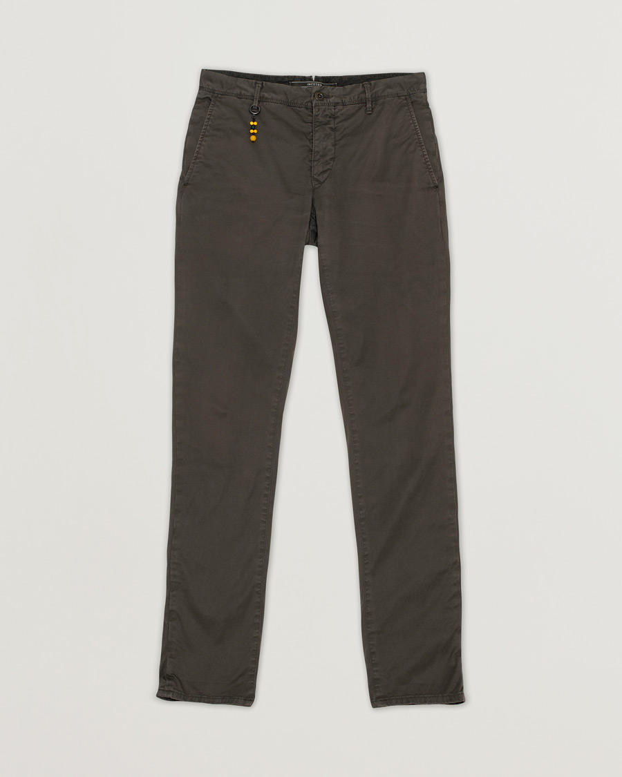 Herr | Incotex Slim Fit Stretch Slacks Dark Brown | Pre-owned | Incotex Slim Fit Stretch Slacks Dark Brown