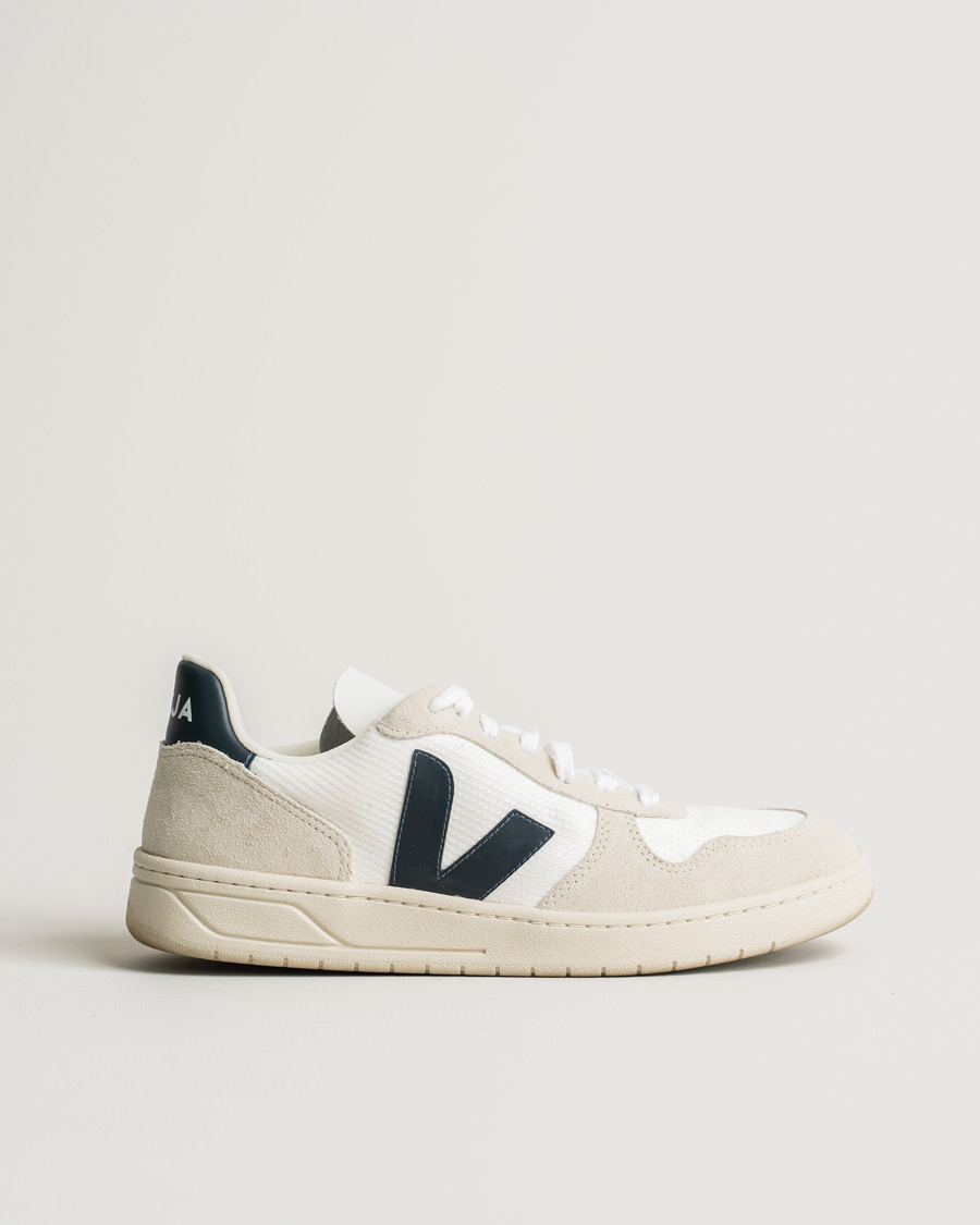 Herr | Veja V-10 Mesh Sneaker White Nautico | Pre-owned | Veja V-10 Mesh Sneaker White Nautico