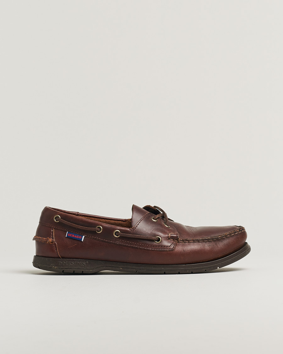 Herr | Sebago Endeavor Oiled Leather Boat Shoe Brown | Pre-owned | Sebago Endeavor Oiled Leather Boat Shoe Brown