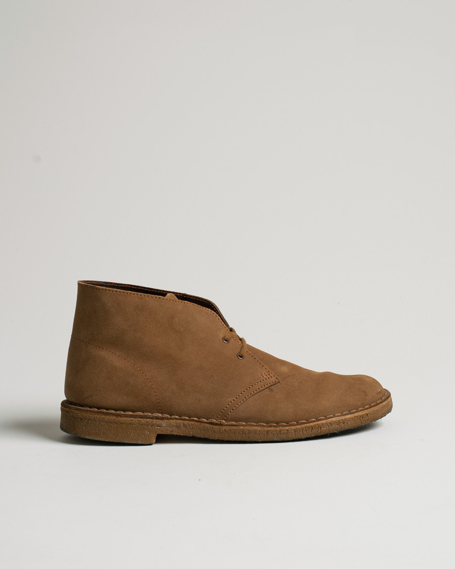 Herr | Clarks Originals Desert Boot Cola Suede | Pre-owned | Clarks Originals Desert Boot Cola Suede