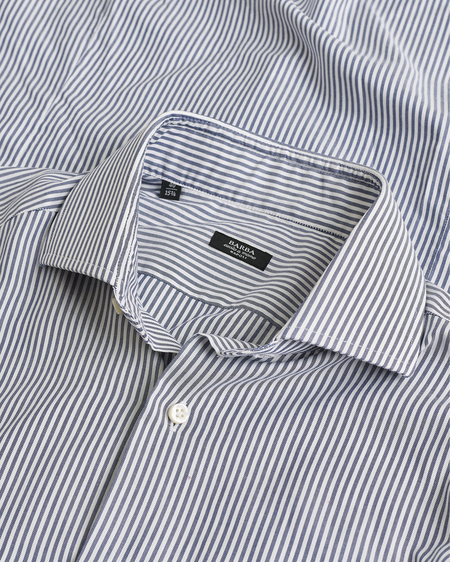 Herr | Pre-owned Skjortor | Pre-owned | Barba Napoli Cutaway Shirt Blue Striped 40 - M