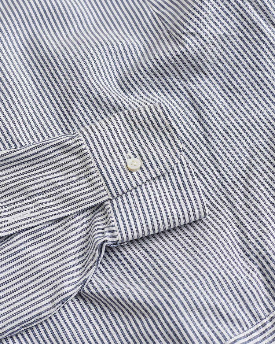 Herr | Barba Napoli Cutaway Shirt Blue Striped 40 - M | Pre-owned | Barba Napoli Cutaway Shirt Blue Striped 40 - M