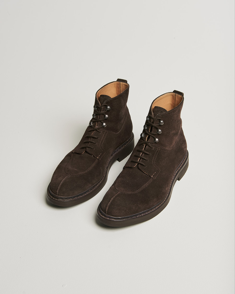 Herr | Heschung Ginkgo Boot Dark Brown Suede | Pre-owned | Heschung Ginkgo Boot Dark Brown Suede