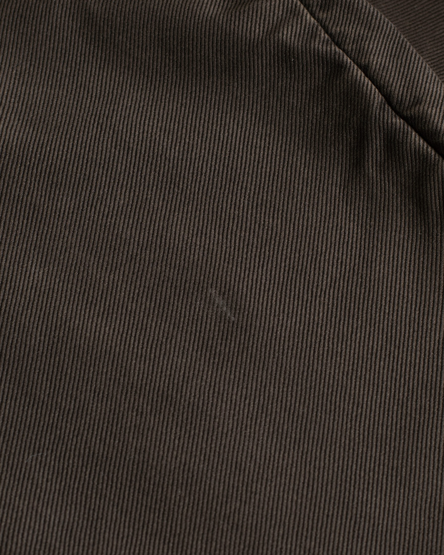 Herr | Pre-owned Byxor | Pre-owned | Incotex Slim Fit Garment Dyed Washed Slacks Dark Brown