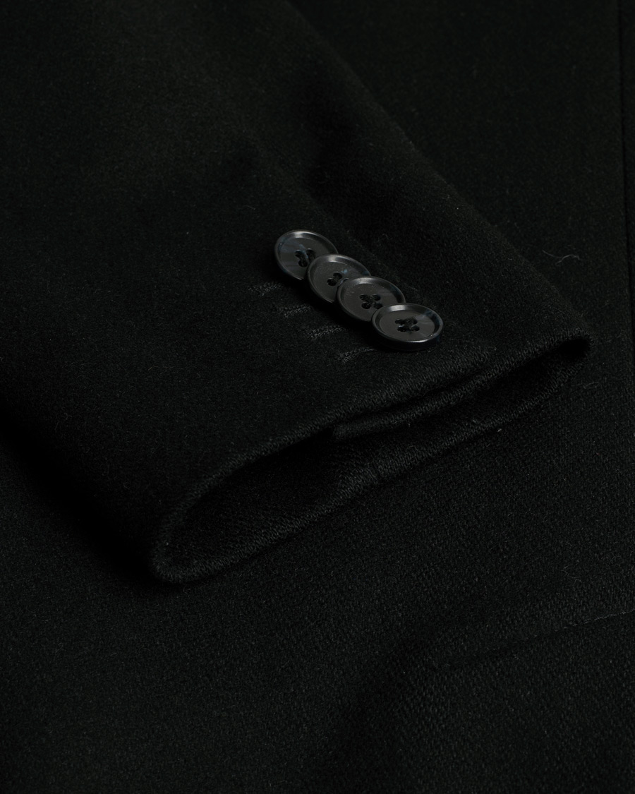 Herr | J.Lindeberg Wolger Compact Melton Coat Black 46 | Pre-owned | J.Lindeberg Wolger Compact Melton Coat Black 46