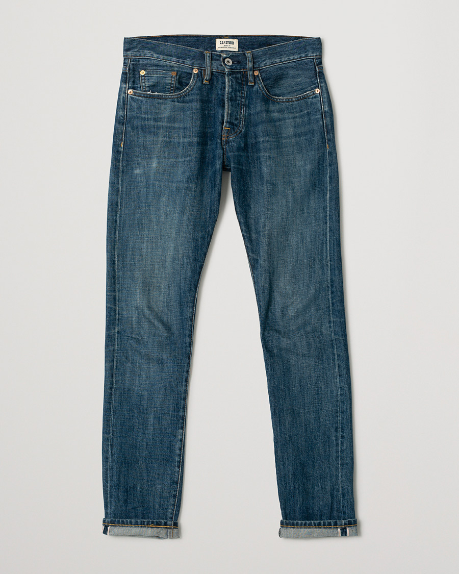Herr | C.O.F. Studio M3 Regular Tapered Fit Selvedge Jeans Classic Worn W29 | Pre-owned | C.O.F. Studio M3 Regular Tapered Fit Selvedge Jeans Classic Worn W29
