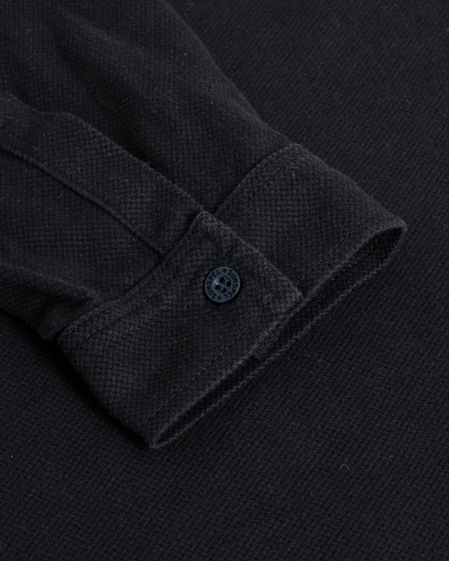 Herr | Sunspel Riviera Long Sleve Polo Navy | Pre-owned | Sunspel Riviera Long Sleve Polo Navy