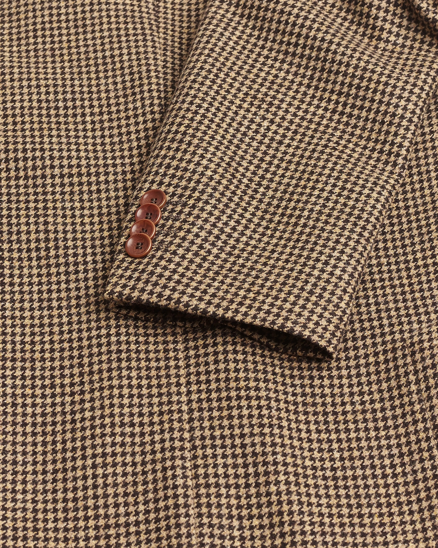 Herr | Pre-owned Kavajer | Pre-owned | Oscar Jacobson Einar Houndstooth Wool Blazer Brown 50