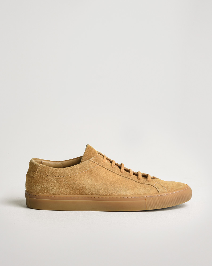 Herr | Common Projects Original Achilles Suede Sneaker Tan | Pre-owned | Common Projects Original Achilles Suede Sneaker Tan