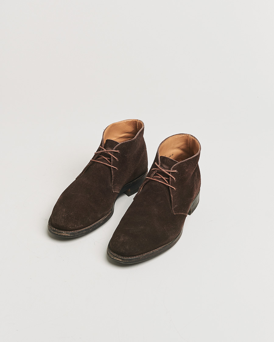 Herr | Crockett & Jones Chiltern Dainite Chukka Boot Brown Suede UK7,5 - EU41,5 | Pre-owned | Crockett & Jones Chiltern Dainite Chukka Boot Brown Suede UK7,5 - EU41,5