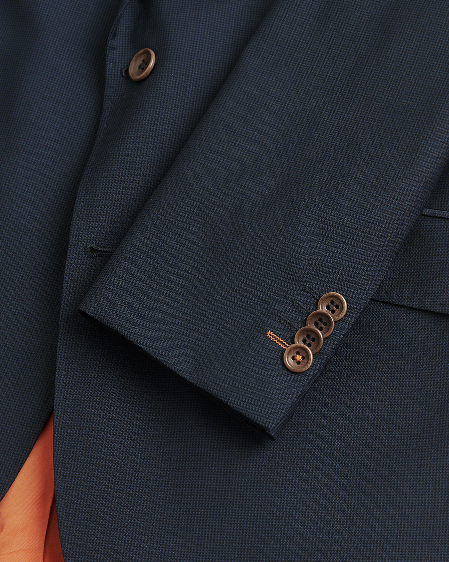 Herr | Pre-owned Kostymer | Pre-owned | Morris Wool Suit Navy Check 150