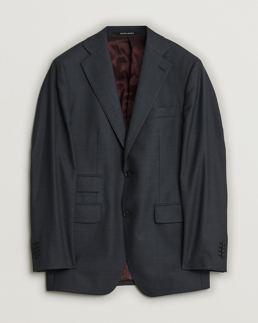 Herr | Pre-owned Kavajer | Pre-owned | Rose & Born Wool Blazer Grey 46