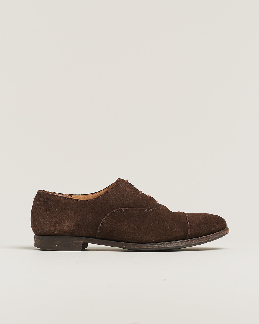 Herr | Pre-owned Skor | Pre-owned | Crockett & Jones Connaught Dark Brown Suede UK10,5 - EU44,5
