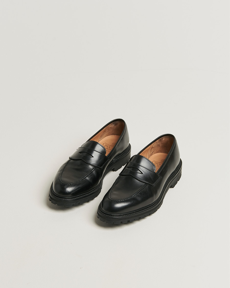Herr | | Pre-owned | Crockett & Jones Henley 3 Loafers Black Cavalry Calf UK8 - EU42