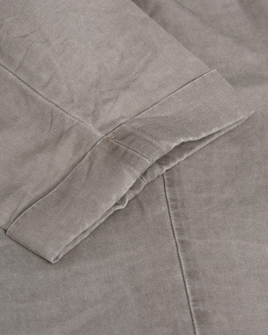 Herr | Care of Carl Pre-owned | Pre-owned | Brunello Cucinelli Slim Fit Cotton/linen Pleated Trousers Brown