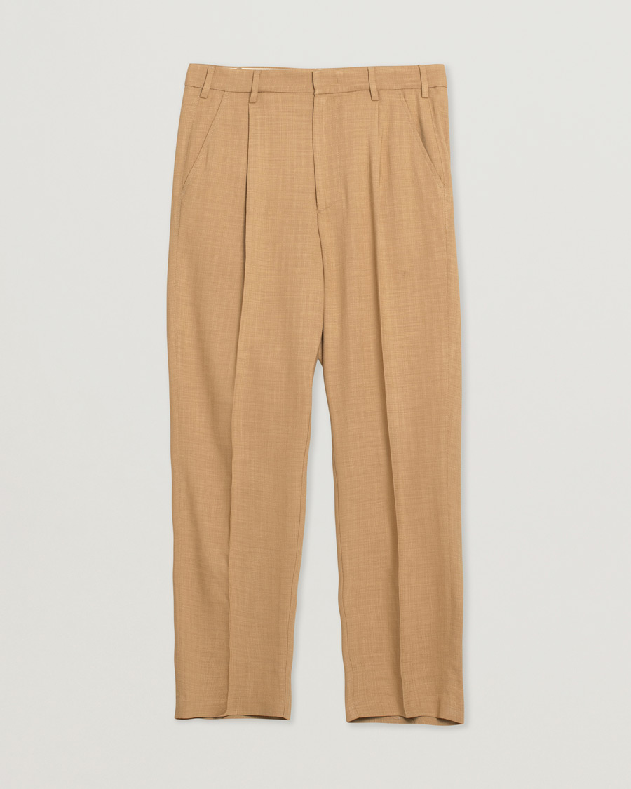 Herr | Barena Talon Pleated Trousers Khaki | Pre-owned | Barena Talon Pleated Trousers Khaki