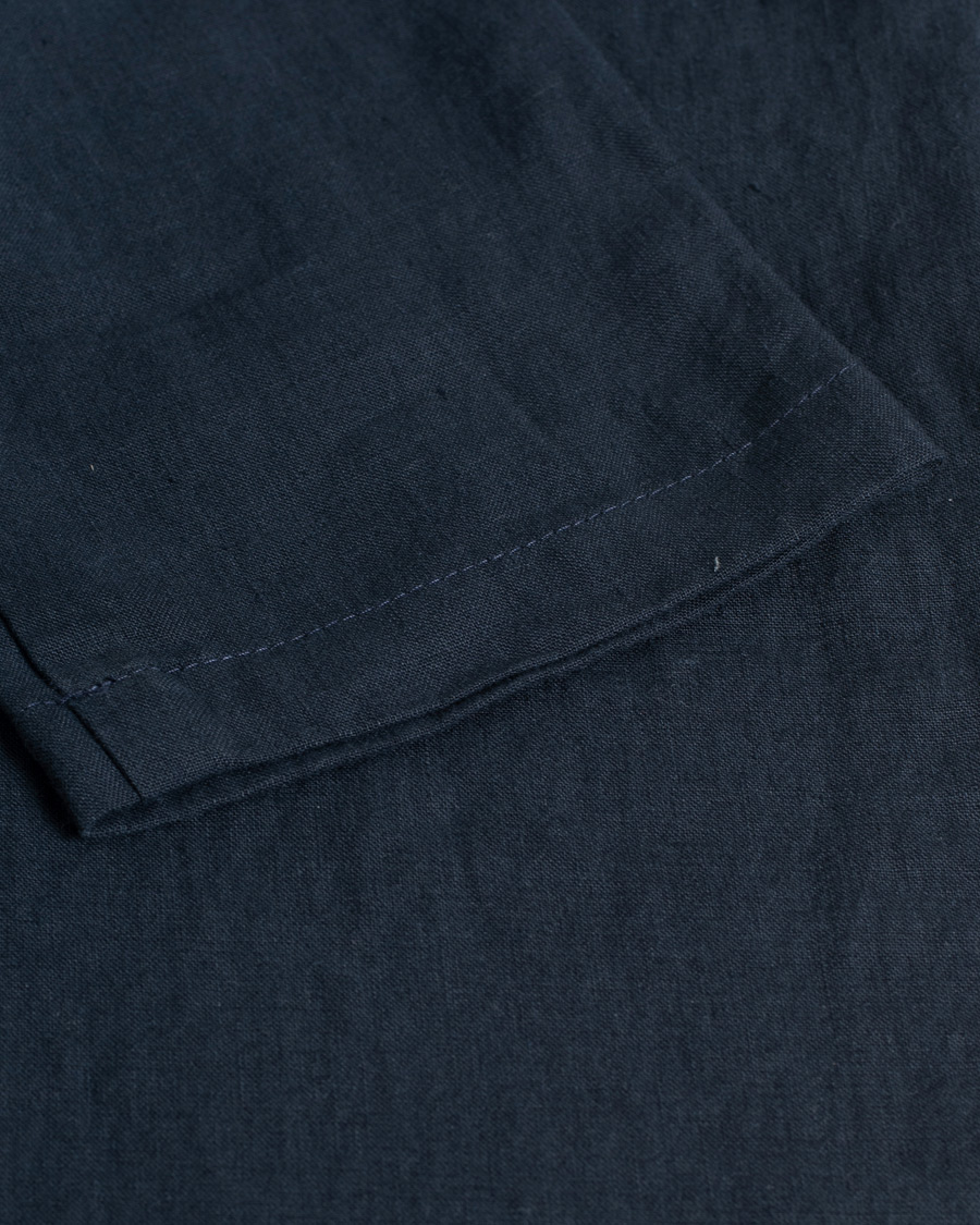 Herr |  | Pre-owned | Z Zegna Slim Fit Linen Trousers Navy S