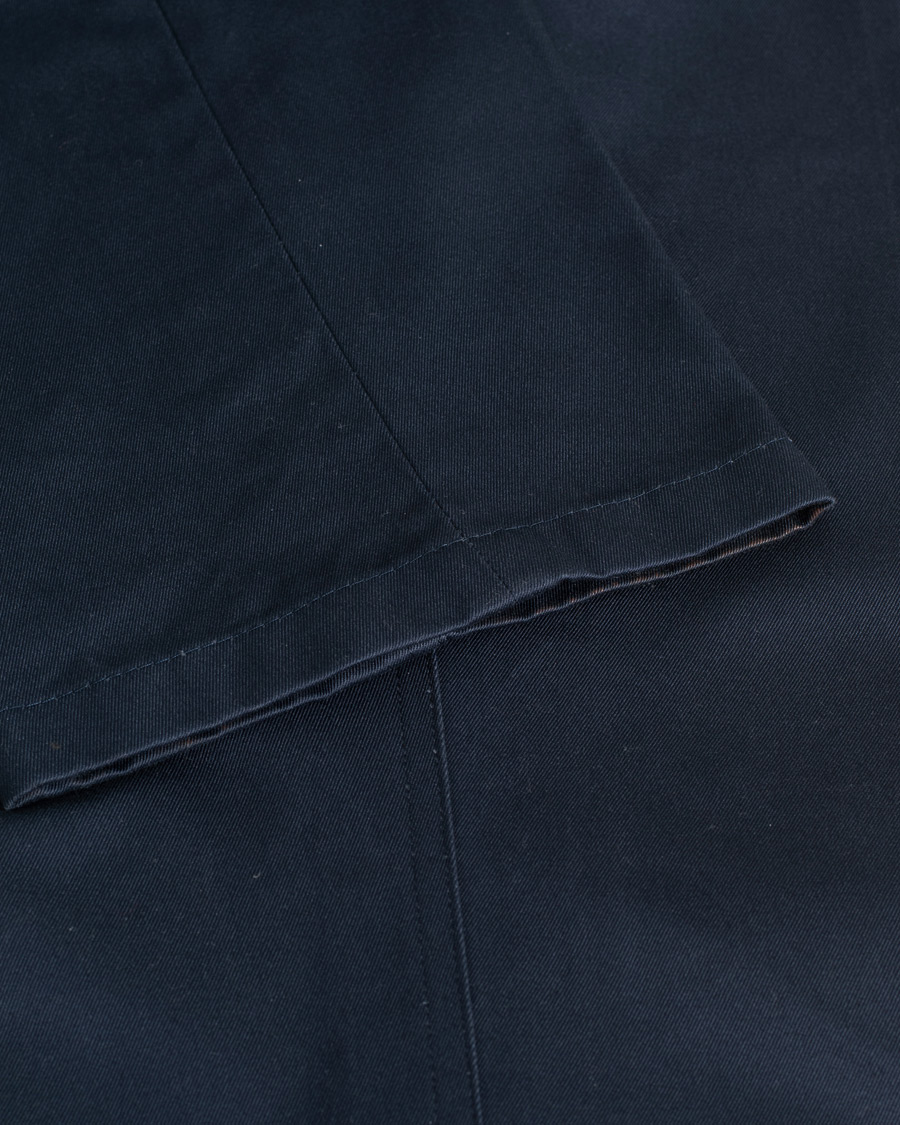 Herr |  | Pre-owned | Thom Browne Unconstructed Cotton Twill Chinos Navy