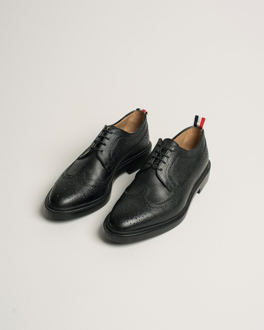 Herr | Thom Browne Lightweight Longwing Brogues Black | Pre-owned | Thom Browne Lightweight Longwing Brogues Black