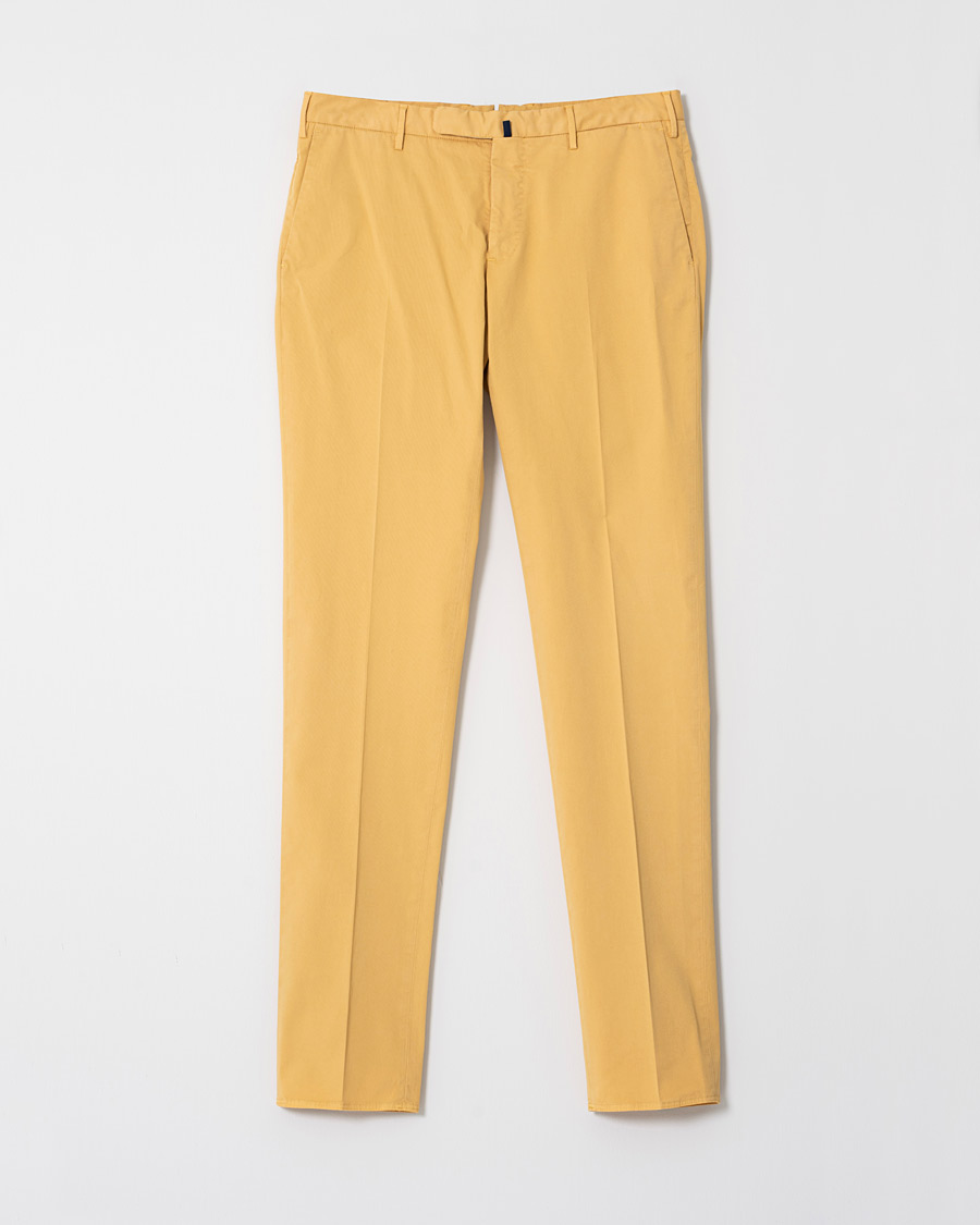 Herr | Incotex Slim Fit Stretch Chinos Pale Yellow 50 | Pre-owned | Incotex Slim Fit Stretch Chinos Pale Yellow 50
