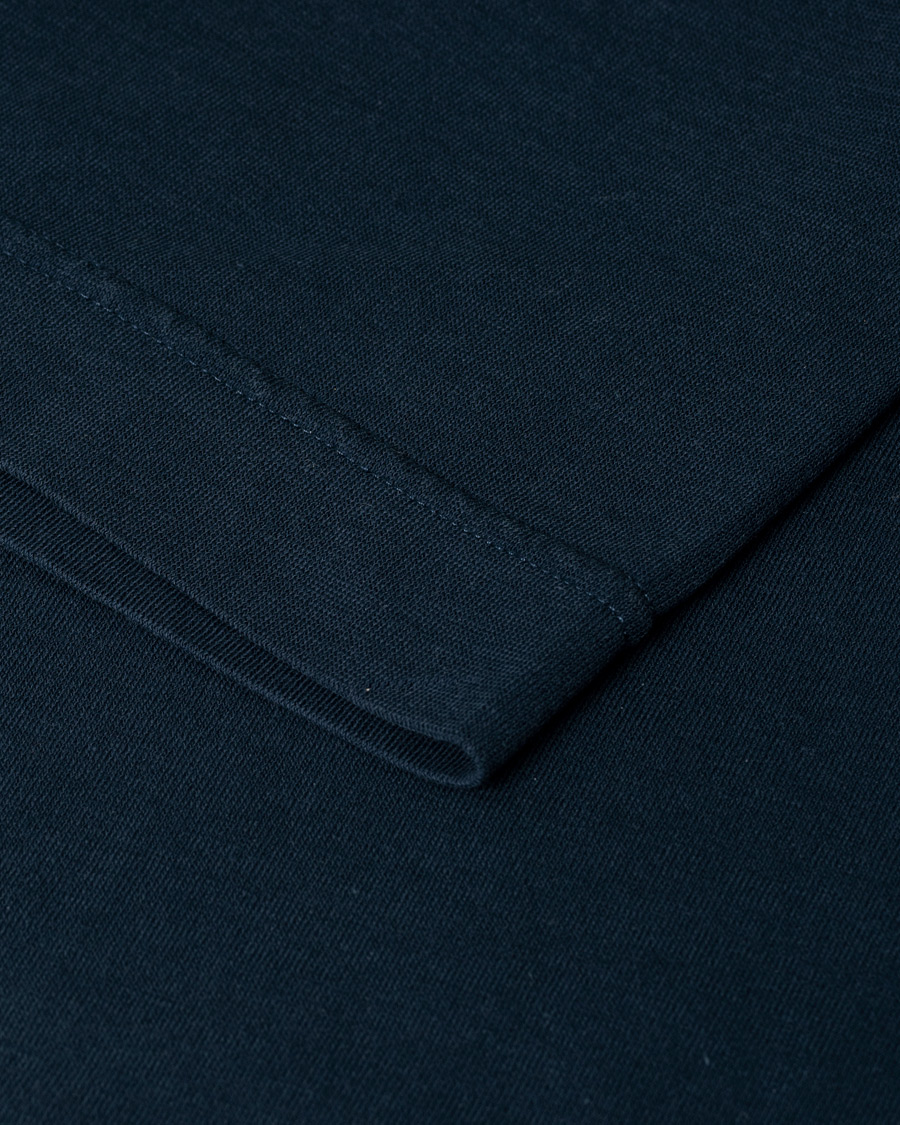 Herr | Zanone Ice Cotton Short Sleeve Polo Dark Blue 52 | Pre-owned | Zanone Ice Cotton Short Sleeve Polo Dark Blue 52