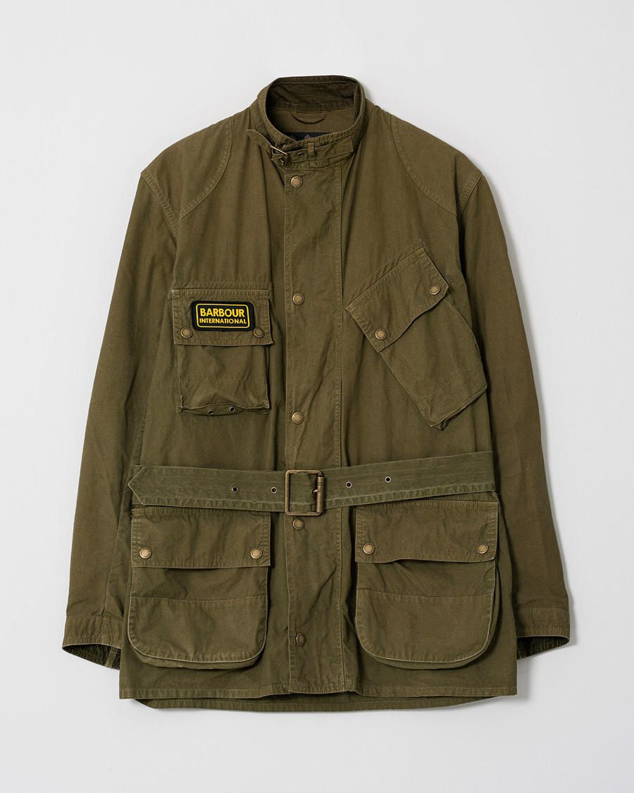 Herr | Care of Carl Pre-owned | Pre-owned | Barbour International Summer Wash A7 Casual Jacket Green M