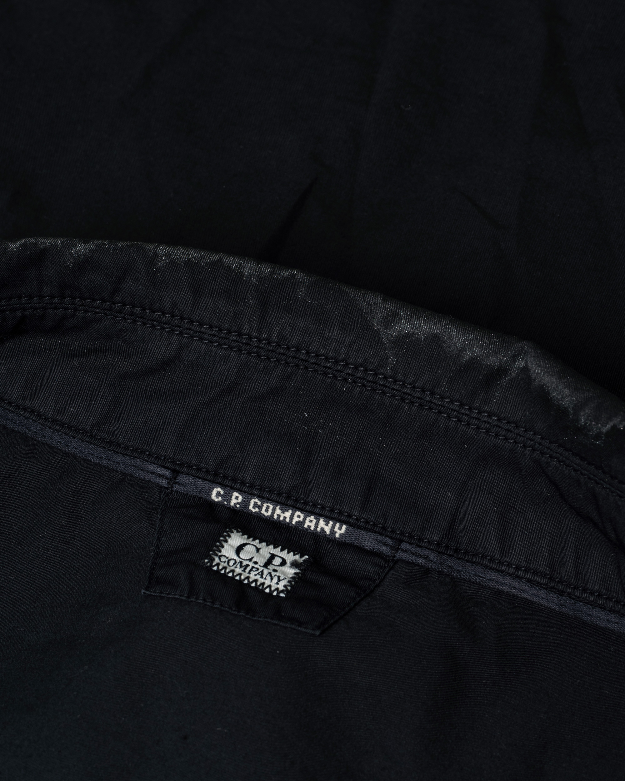 Herr | C.P. Company Garment Dyed Gabardine Zip Shirt Jacket Eclipse XXL | Pre-owned | C.P. Company Garment Dyed Gabardine Zip Shirt Jacket Eclipse XXL