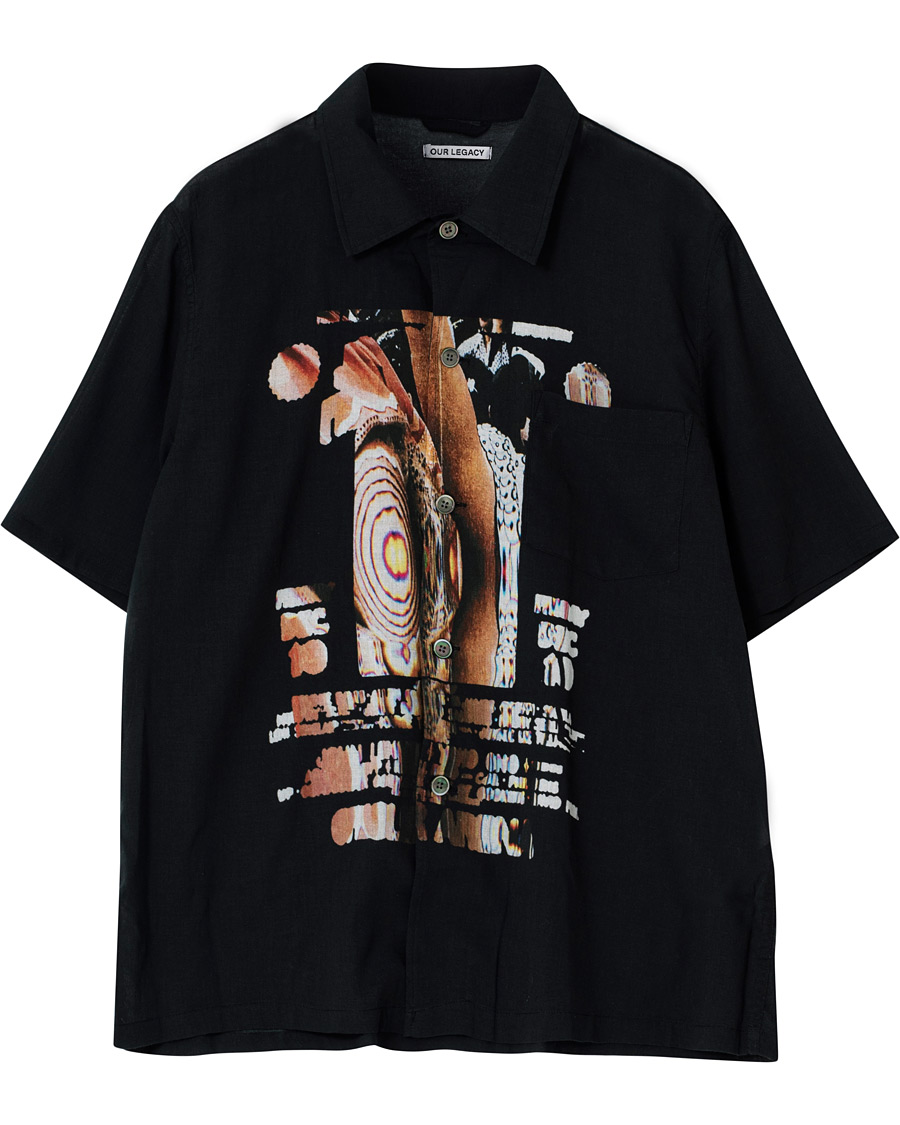 Herr | Our Legacy Box Shortsleeve Shirt Peace Poster 48 | Pre-owned | Our Legacy Box Shortsleeve Shirt Peace Poster 48