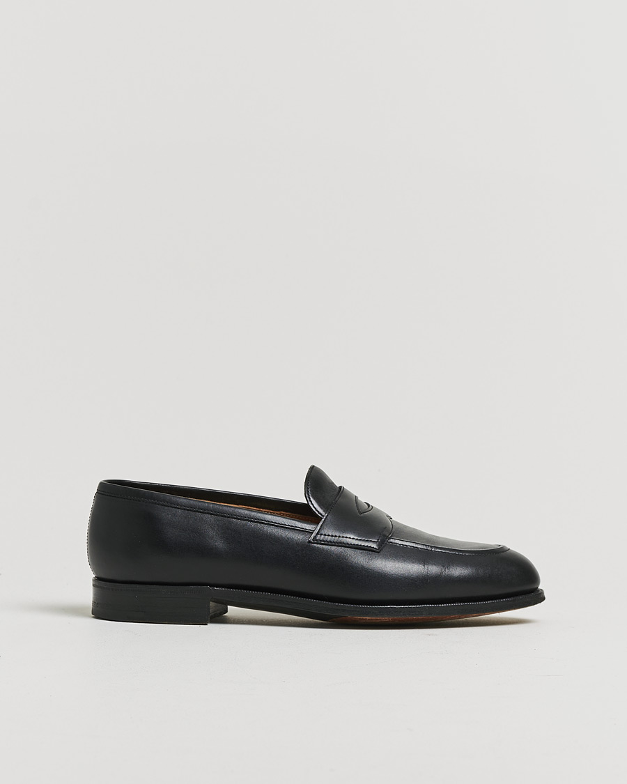 Herr | Pre-owned Randsydda skor | Pre-owned | Edward Green Piccadilly Penny Loafer Black Calf UK7,5 - EU41,5