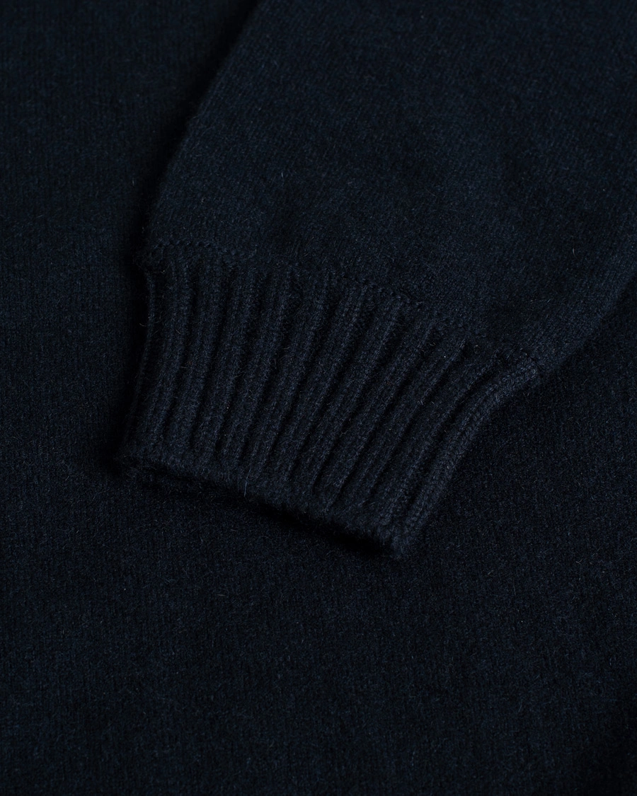 Herr | Gran Sasso Cashmere Crew Neck Navy 48 | Pre-owned | Gran Sasso Cashmere Crew Neck Navy 48