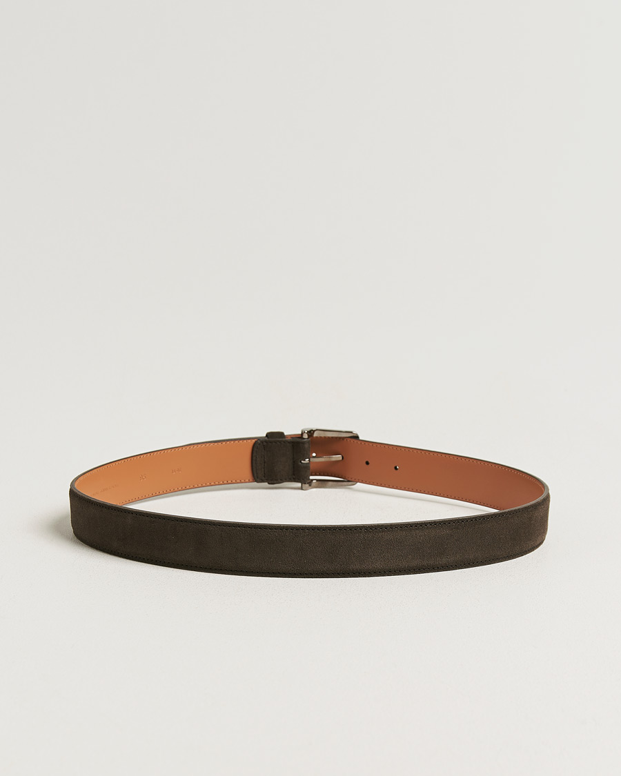 Herr | Pre-owned Accessoarer | Pre-owned | Tod's Suede 3,5 cm Belt Brown 95