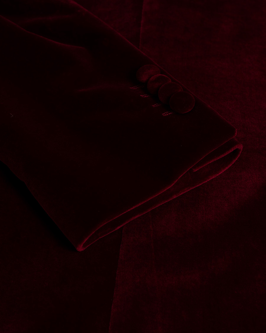 Herr | Etro Soft Velvet Blazer Burgundy | Pre-owned | Etro Soft Velvet Blazer Burgundy