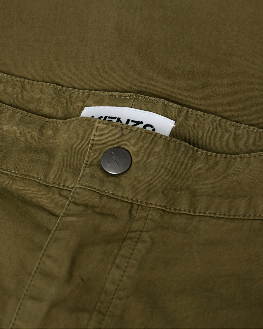 Herr | KENZO Utilitarian Cargo Trousers Green W32 | Pre-owned | KENZO Utilitarian Cargo Trousers Green W32