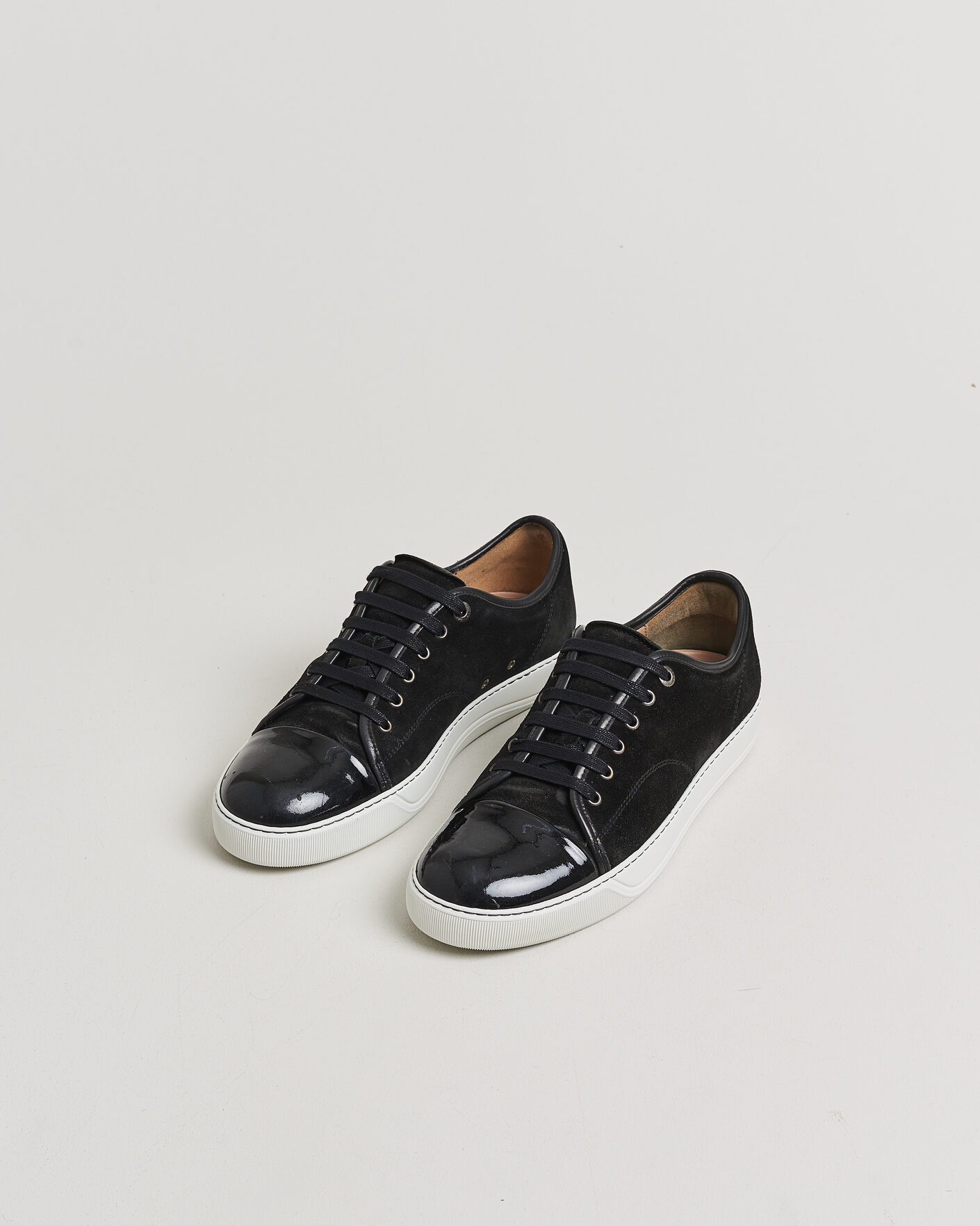 Herr | LanvinDBB1 Patent Cap Toe SneakerBlackUK9 - EU43 | Pre-owned | LanvinDBB1 Patent Cap Toe SneakerBlackUK9 - EU43